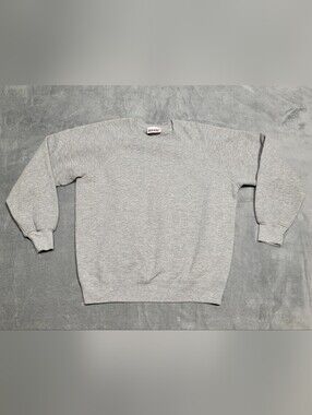 Vintage Bassett-Walker Gray Crewneck Sweatshirt Made in USA Mens Large 42-44